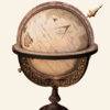 Globe de Mercator.  Mercator, né en Flandre (Belgique) le 5 mars 1512, est l'un des cartographes les plus célèbres et les plus célèbres